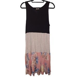 Women's Egs Colorblock Dress Size Medium Lightweight Flowy Spring Picnic Summer